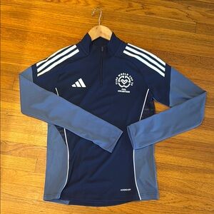 NEW Adidas FIFA Club World Cup Official Quarter-Zip Pullover Long Sleeve Tee S